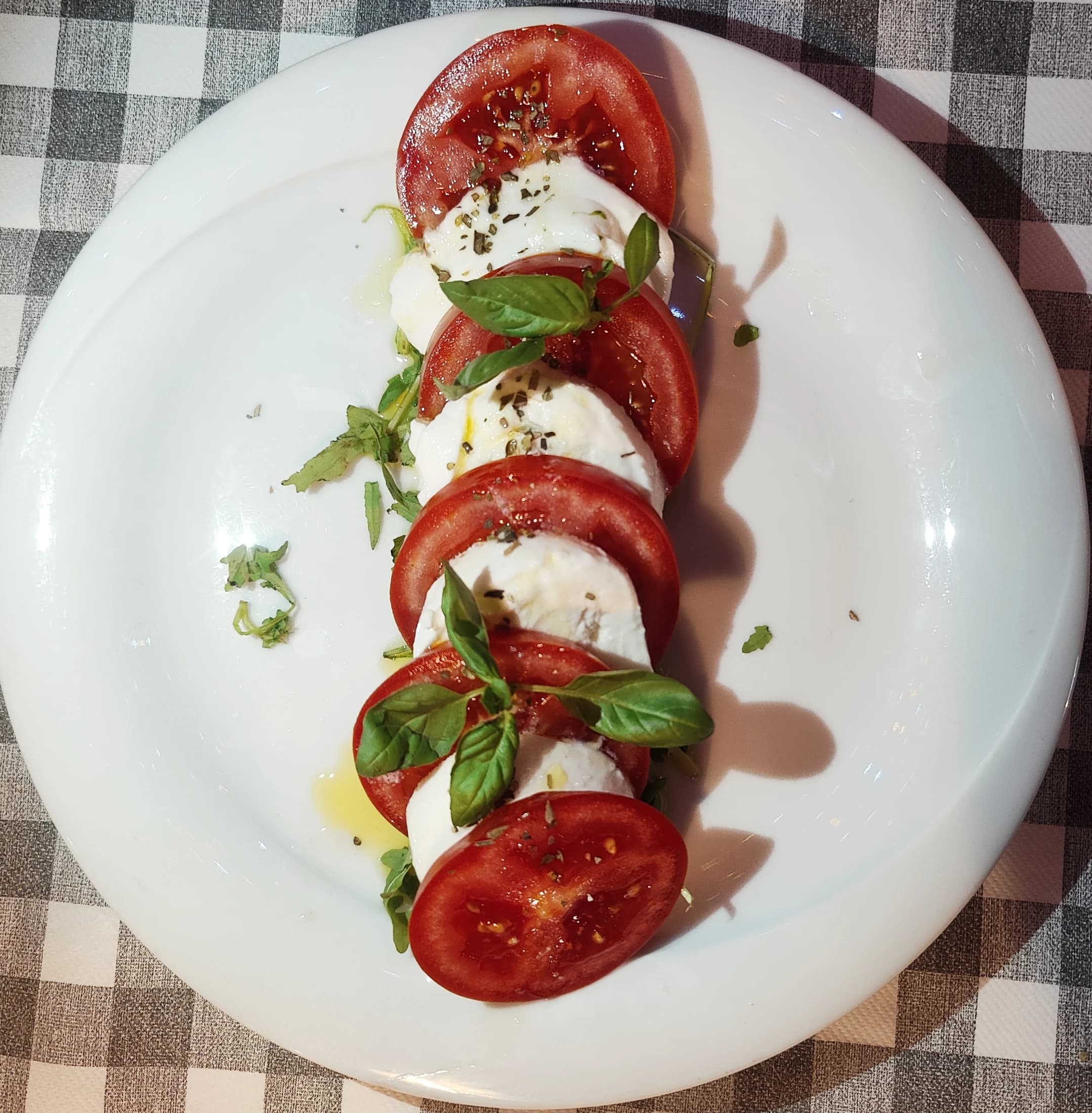 A classic caprese salad