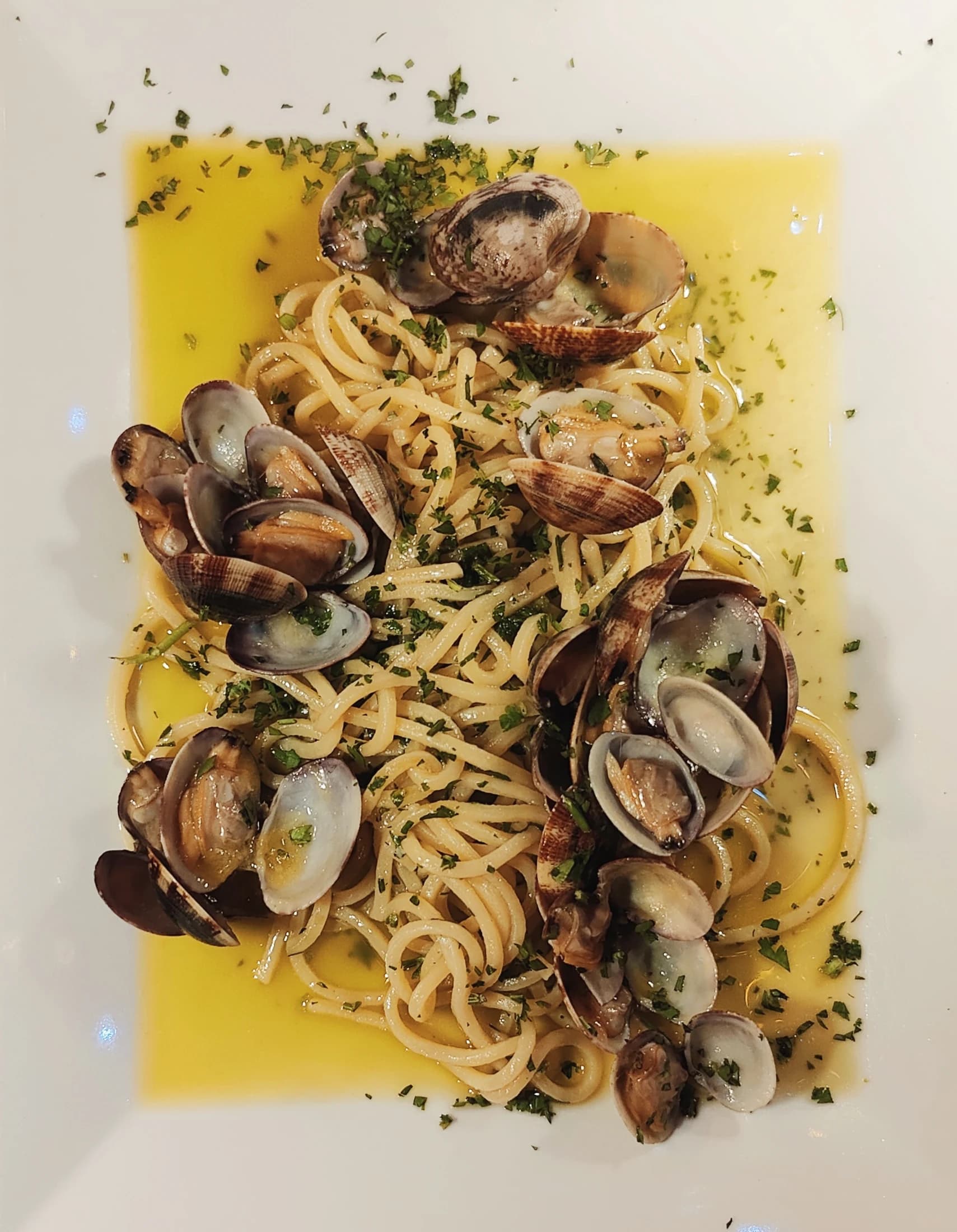 Spaghetti alle vongole, close up