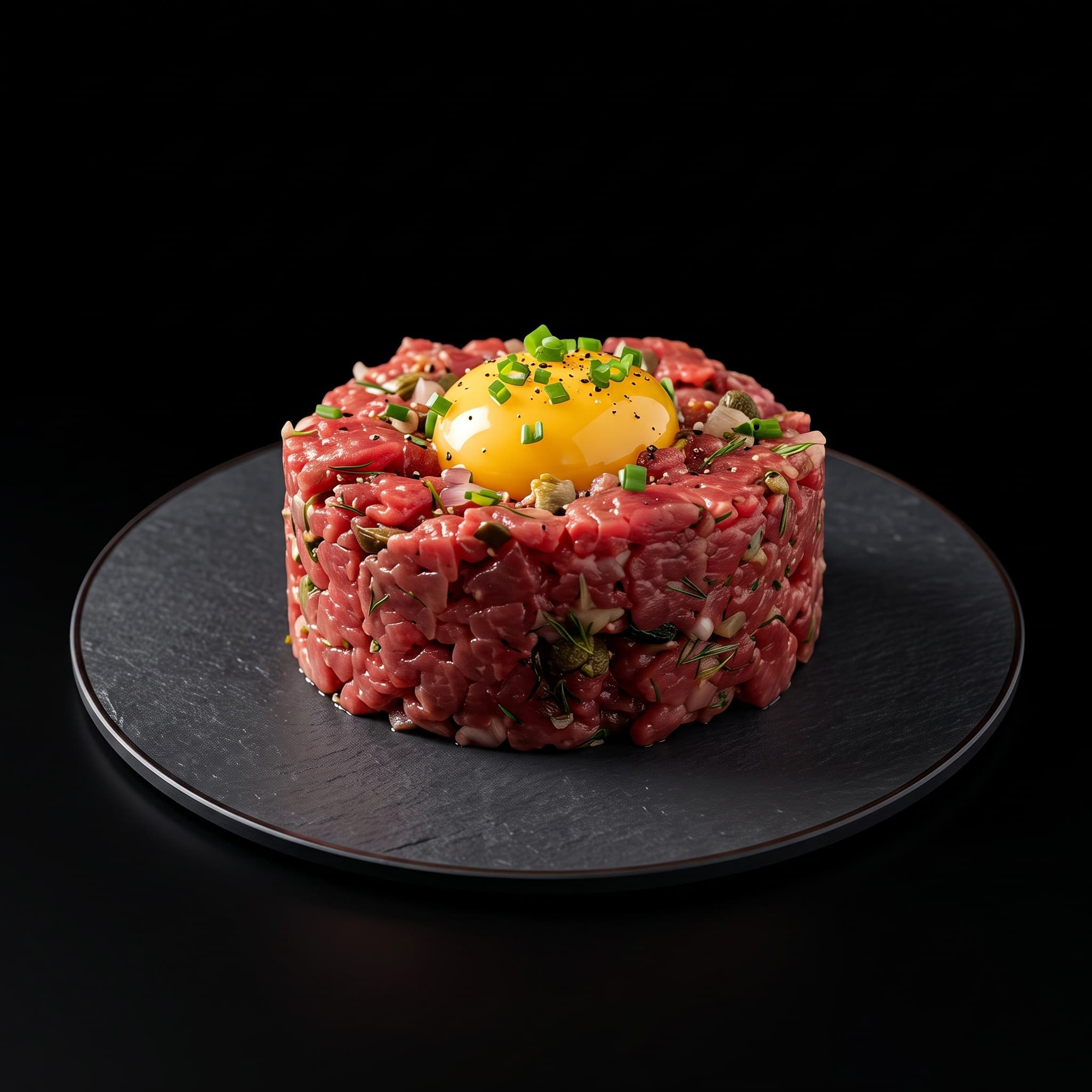 A beautifully plated tartare